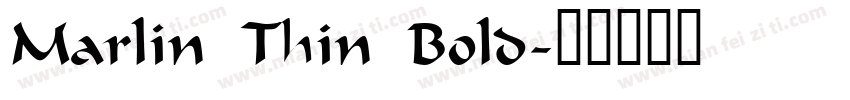 Marlin Thin Bold字体转换
